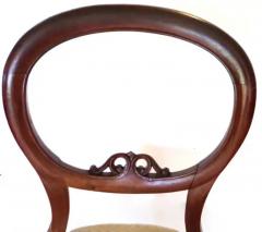 Traditional British Victorian Balloon Back Chair Circa 1880 - 3630917