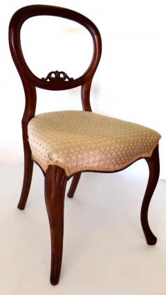 Traditional British Victorian Balloon Back Chair Circa 1880 - 3630924