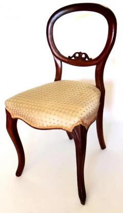 Traditional British Victorian Balloon Back Chair Circa 1880 - 3630926