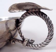 Traditional French Silver Wine Taster with Abstract Golfer - 4537310