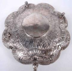 Traditional Indian Large Heavy Exotic Silver Keepsake Box - 4247050