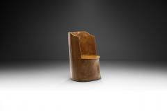 Traditional Norwegian Carved Kubbestol Norway early 20th century - 2809999