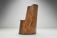 Traditional Norwegian Carved Kubbestol Norway early 20th century - 2810004