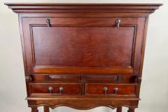 Traditional Style Mahogany Wine Bar Secretary Cabinet by South Cone Trading Co - 3721985