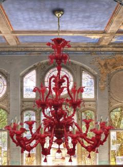 Traditional Venetian Chandelier Made in Murano Italy - 2054971