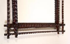 Tramp Art Rustic Wall Mirror Late 19th Century Austria circa 1880 - 3625515