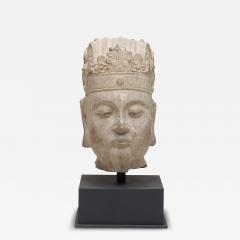 Tranquil Stone Bodhisattva Head - 4173419