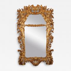 Transitional Chippendale Chinoiserie to Rococo Giltwood Mirror - 3635834