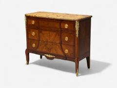 Transitional Louis XV Marquetry Mahogany Bronze Commode 19th C  - 4163741