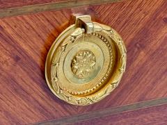Transitional Louis XV Marquetry Mahogany Bronze Commode 19th C  - 4163743