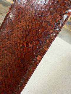 Traso Milano Snakeskin Wrapped Table Lamp Italy 1970s - 4454007