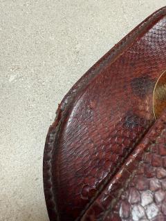 Traso Milano Snakeskin Wrapped Table Lamp Italy 1970s - 4454010