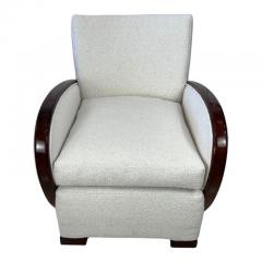Travail Francais Art Deco Rosewood and Boucle Club Chair - 3028200