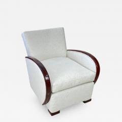 Travail Francais Art Deco Rosewood and Boucle Club Chair - 3034371