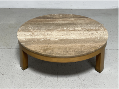 Travertine Coffee Table by Edward Wormley for Dunbar - 3552332