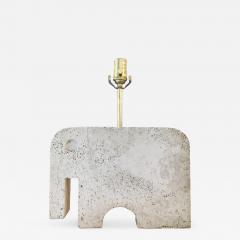 Travertine Elephant Table Lamp - 551719