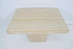 Travertine Marble Side Table - 1260543