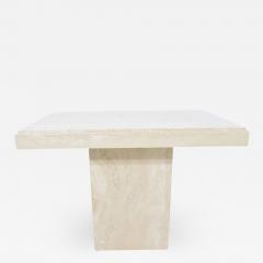 Travertine Marble Side Table - 1262586