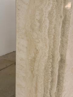 Travertine Smoked Glass Dining Table - 4462535