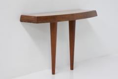 Travertine Wood Console Table 1960s - 2553596