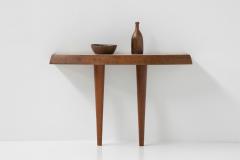 Travertine Wood Console Table 1960s - 2553617