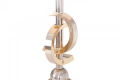 Travertine and Brass Floor Lamps - 3377631