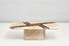 Travertine and Marble Coffee Table 1980 - 2356735