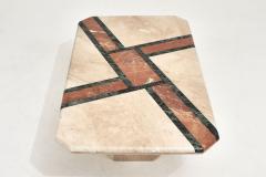 Travertine and Marble Coffee Table 1980 - 2356743