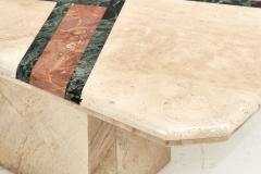 Travertine and Marble Coffee Table 1980 - 2356745