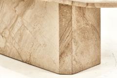 Travertine and Marble Coffee Table 1980 - 2356746