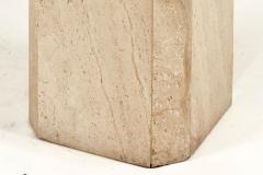 Travertine and Marble End Table 1980 - 2356754
