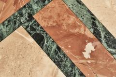 Travertine and Marble End Table 1980 - 2356756