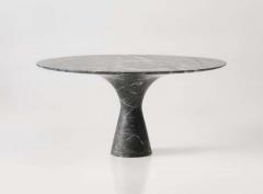 Travertino Silver Refined Contemporary Marble Dining Table 130 - 1758289