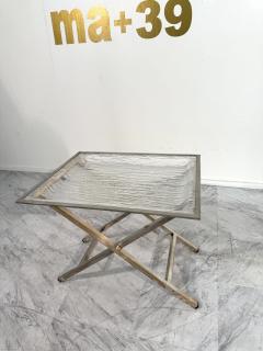 Tray Table with Textured Lucite Top Italy 1960s - 4308699