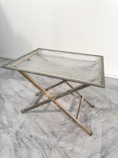 Tray Table with Textured Lucite Top Italy 1960s - 4308700