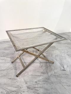 Tray Table with Textured Lucite Top Italy 1960s - 4308701