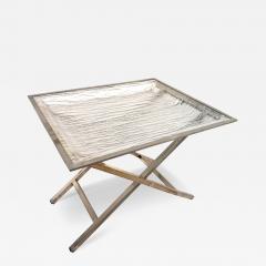 Tray Table with Textured Lucite Top Italy 1960s - 4310155