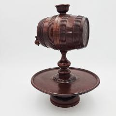 Treen Keg on Stand England late 19th early 20th century - 4422256