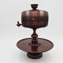 Treen Keg on Stand England late 19th early 20th century - 4422257