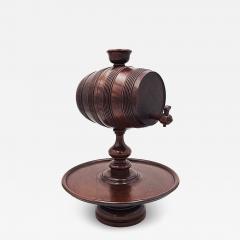 Treen Keg on Stand England late 19th early 20th century - 4426446