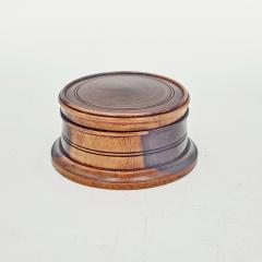 Treen Round Box early 20th century England - 4448221