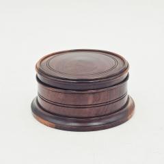 Treen Round Box early 20th century England - 4448223