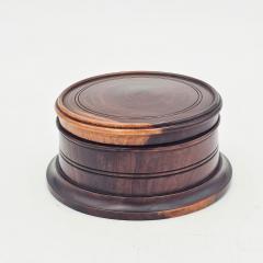 Treen Round Box early 20th century England - 4448224