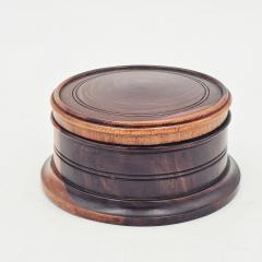 Treen Round Box early 20th century England - 4448225