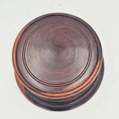 Treen Round Box early 20th century England - 4448226