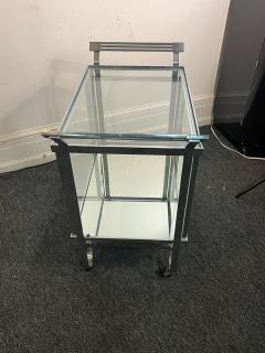 Treitel Gratz Treitel Gratz RARE MODERNIST ART DECO CHROME GLASS BAR CART BY TREITEL GRATZ - 4136002