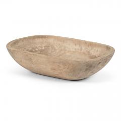 Trencher Shaped Rustic Swedish Dug Out Bowl - 3425120