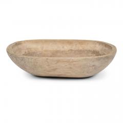 Trencher Shaped Rustic Swedish Dug Out Bowl - 3425123