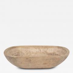 Trencher Shaped Rustic Swedish Dug Out Bowl - 3426297