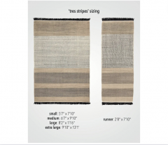 Tres Stripes Hand Loomed Rug for Nanimarquina - 2511257